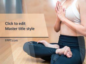 Free Yoga Poses PowerPoint Template