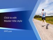 Free Long Distance Runner PowerPoint Template - Free PowerPoint Templates