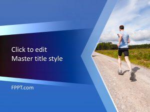 Free Long Distance Runner PowerPoint Template