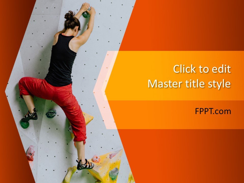 Free Climbing PowerPoint Template