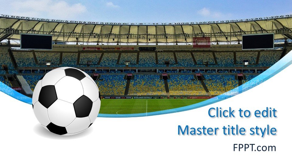 Free Soccer Stadium PowerPoint Template Free PowerPoint Templates