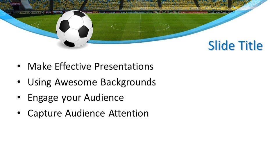Free Soccer Stadium Powerpoint Template Free Powerpoint Templates