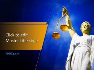Free Scale of Justice PowerPoint Template