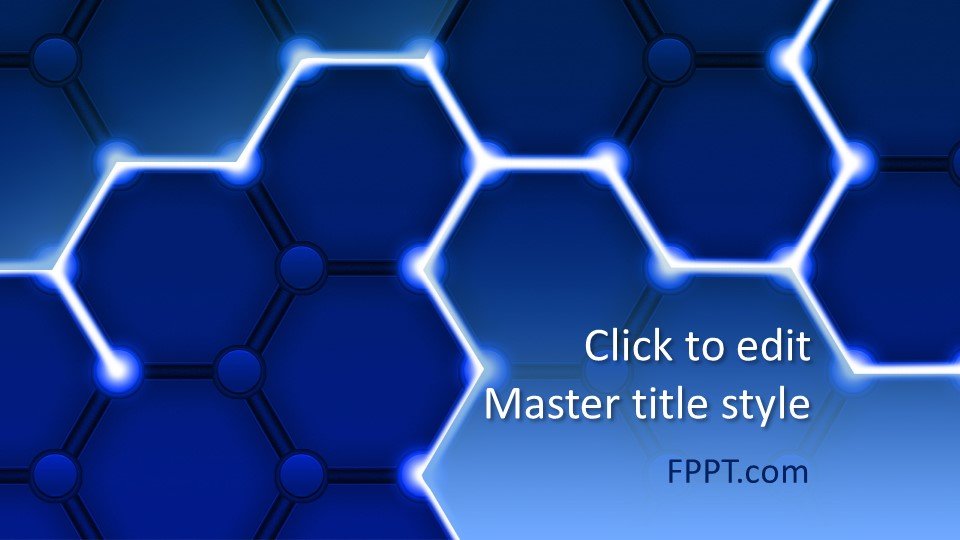 Free Hexagon Connections PowerPoint Template - Free ...