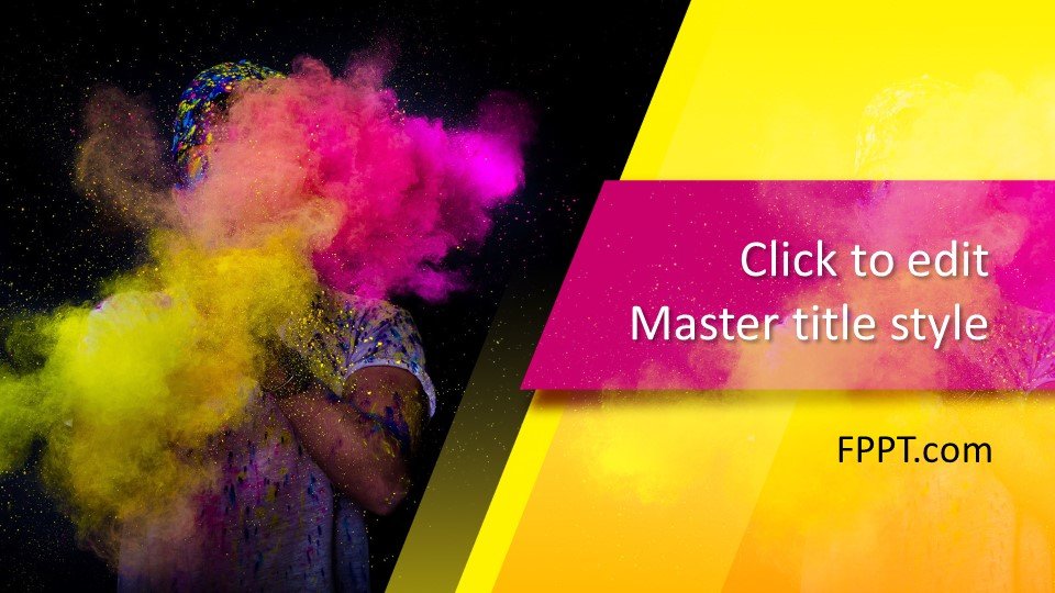 Free Color Art Powerpoint Template Free Powerpoint Templates