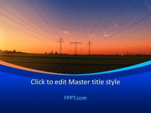 Free Electricity Grid PowerPoint Template