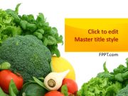 Free Vegetables Slide Template For PowerPoint - Free PowerPoint Templates