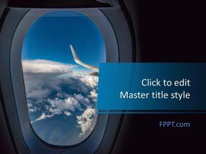 Free Airplane Window PowerPoint Template