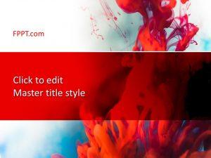 Free Red Background PowerPoint Template