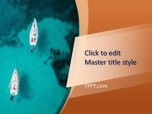 Free Sailboat Sailing PowerPoint Template
