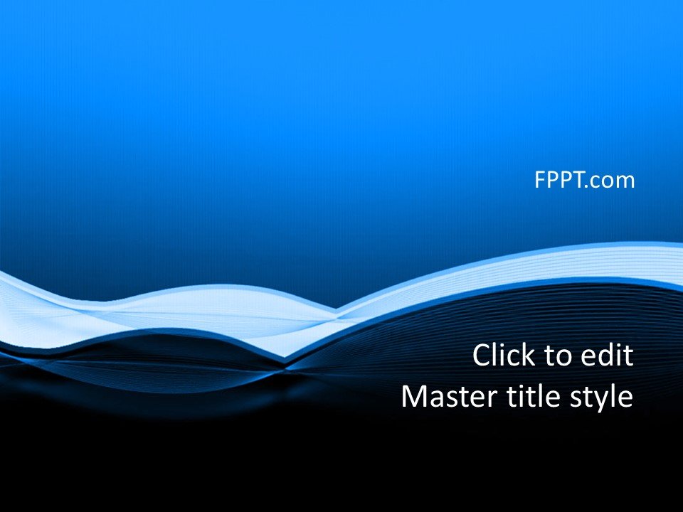 presentation template blue and white