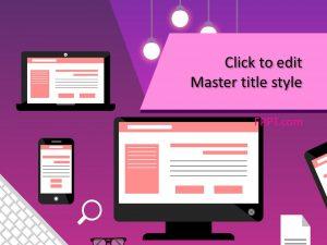 Free Computer Illustration PowerPoint Template