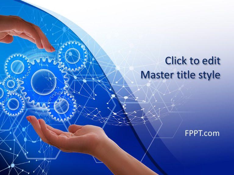 Free Technology Network Powerpoint Template Free Powerpoint Templates ...