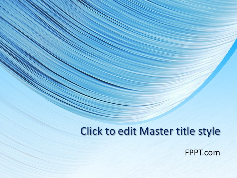 Free Sky Blue Background PowerPoint Template - Free PowerPoint Templates