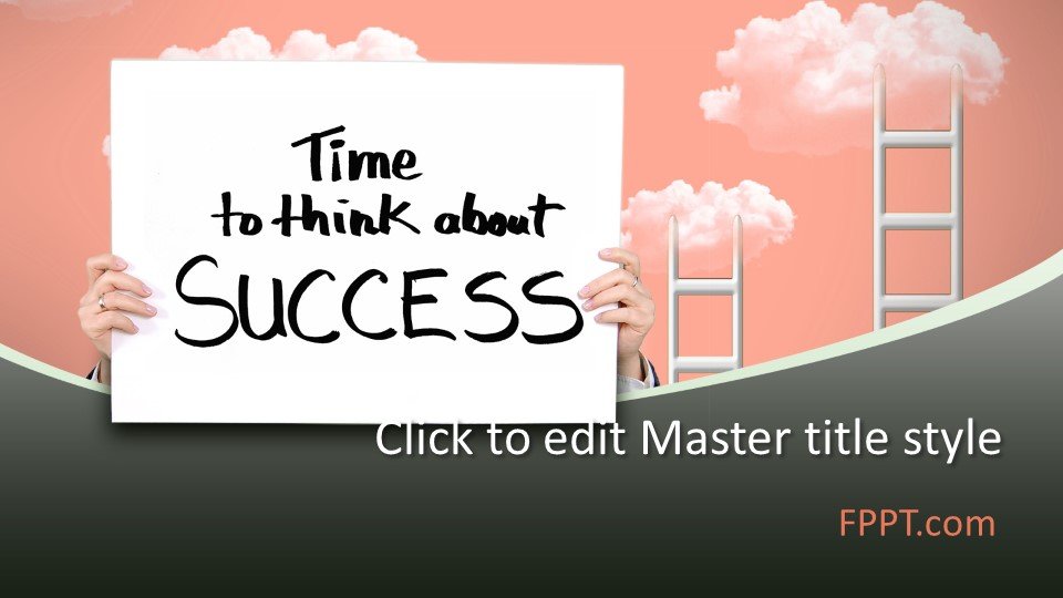 Free Time to Think About Success PowerPoint Template Free PowerPoint