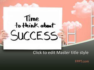 Free Time to Think About Success PowerPoint Template
