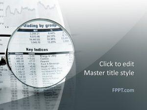 Free Finance Report PowerPoint Template