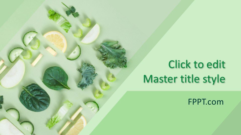 Free Green Vegetables PowerPoint Template - Free PowerPoint Templates
