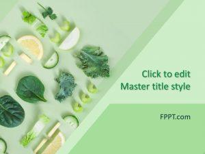 Free Green Vegetables PowerPoint Template