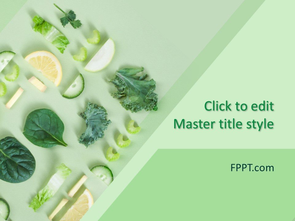 Free Green Vegetables Powerpoint Template Free Powerpoint Templates
