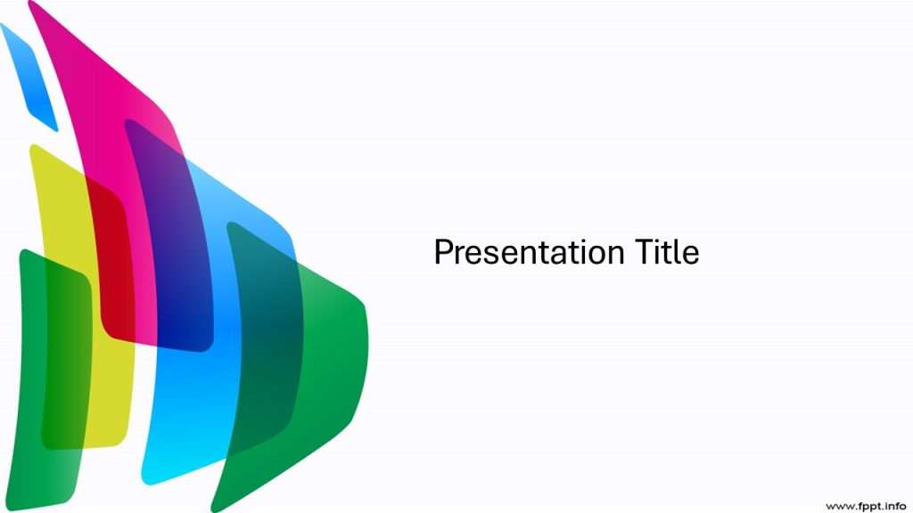 Good Presentation Template design for PowerPoint with red green and blue