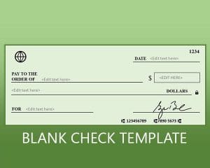 Free Blank Check Template for PowerPoint