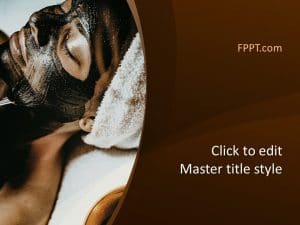 Free Spa Facial Mask PowerPoint Template