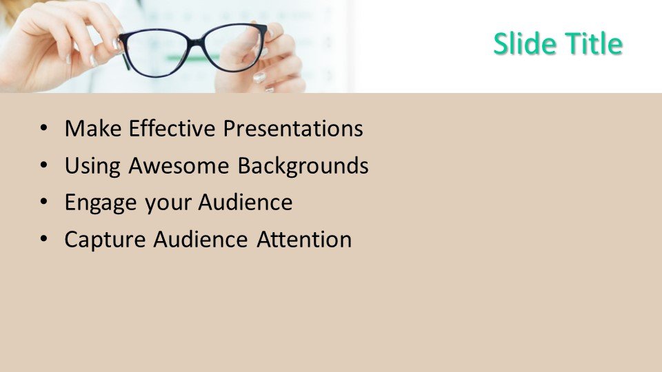 Free eye exam Powerpoint template and Google Slides themes