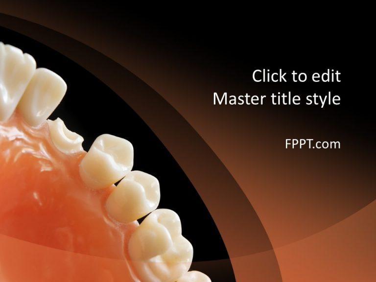 Free Odontology PowerPoint Template Free PowerPoint Templates