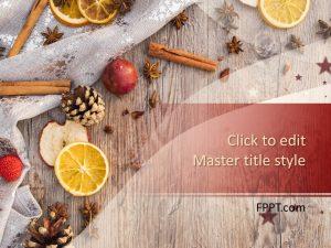 Free Christmas Table PowerPoint Template