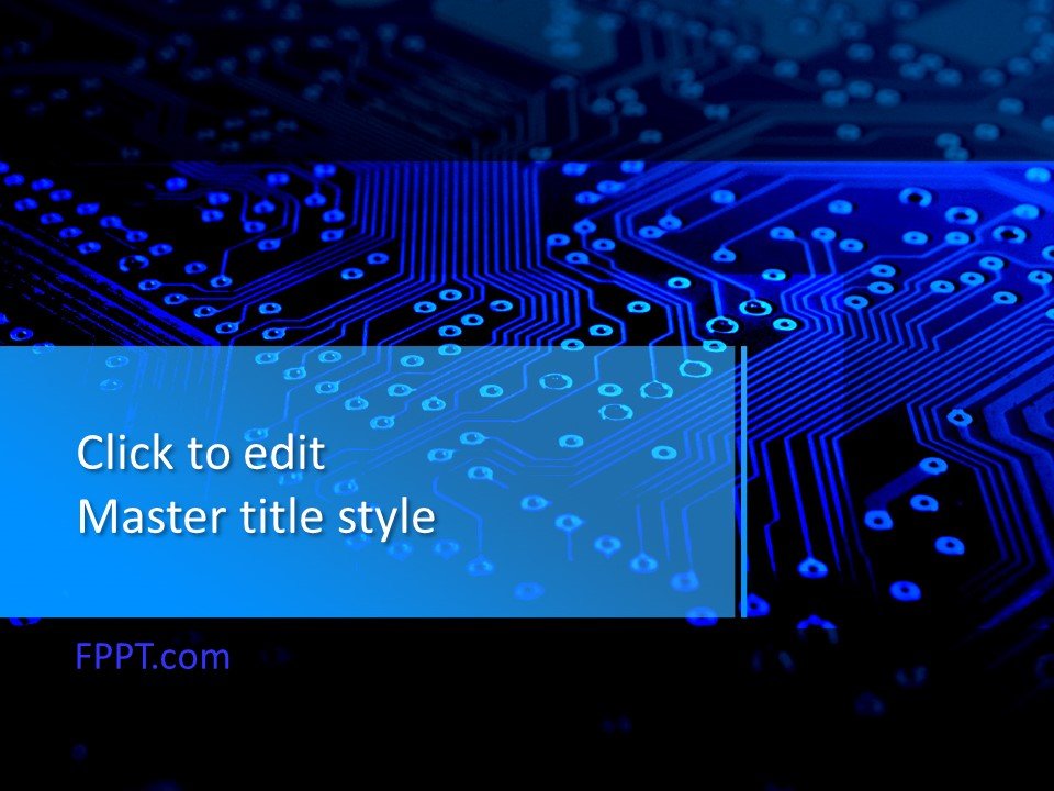 Electronic Circuit Powerpoint Template Free Download FREE PRINTABLE 