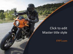 Free Motorbike PowerPoint Template