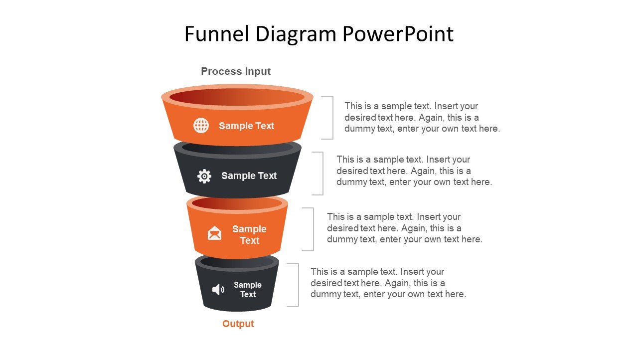 Free 4 Level Vertical Funnel Powerpoint Template Free Powerpoint Templates