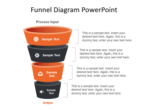 Free 4 Level Vertical Funnel PowerPoint Template