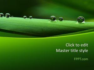 Free Green Leaf PPT Template