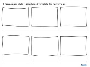 Free 6 Frames per Slide Storyboard Template for PowerPoint