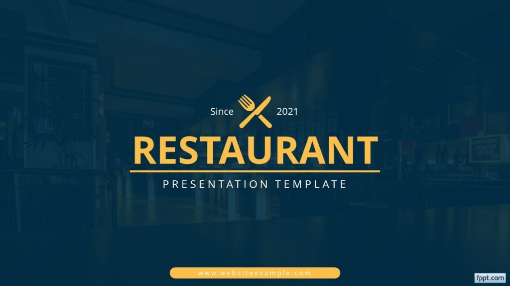 restaurant presentation background