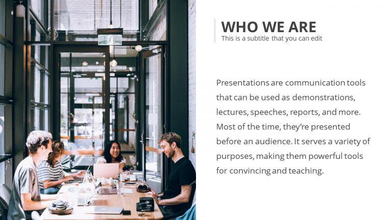 Who We Are Slide - Free PowerPoint Templates