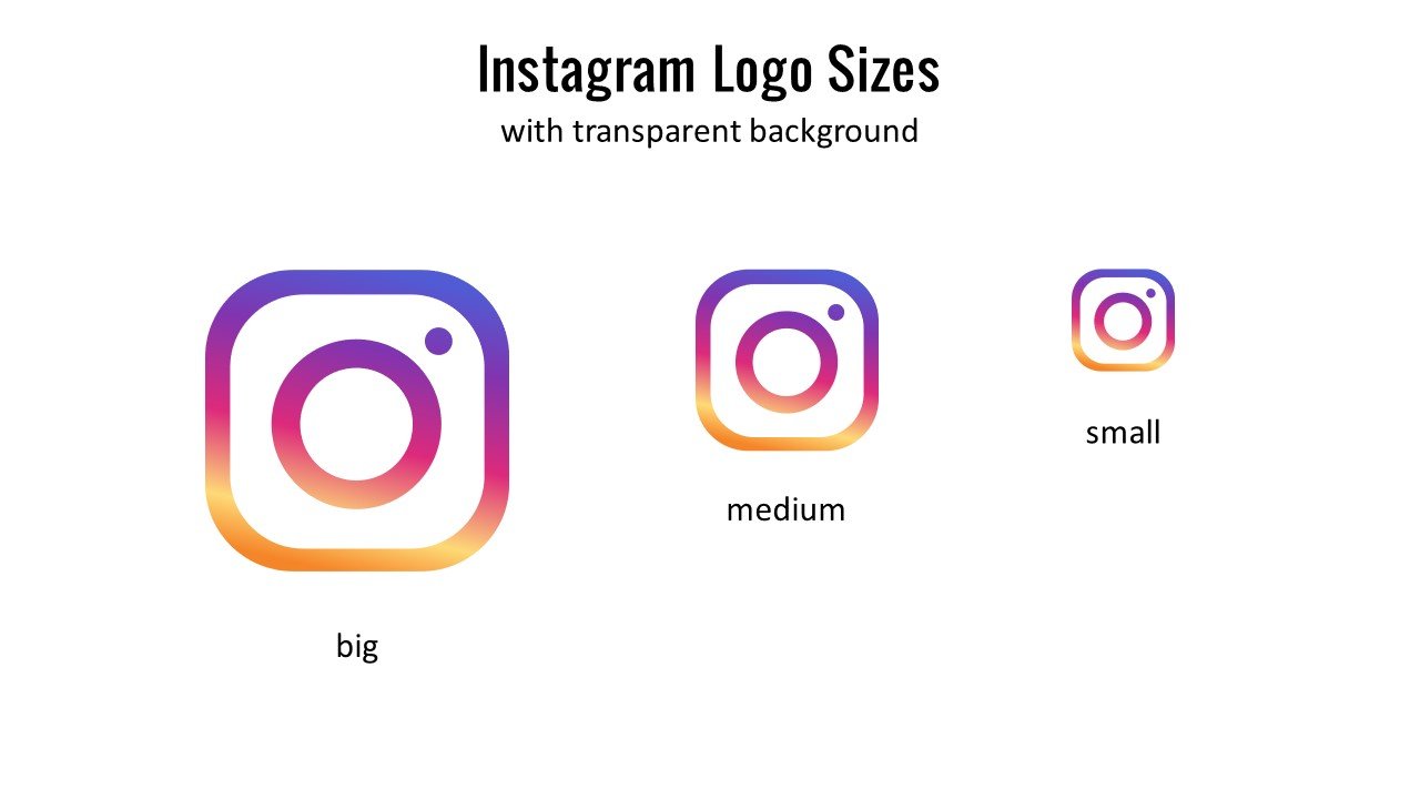 Instagram Logo Transparent Powerpoint Template Free Powerpoint Templates