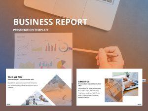Free Business Report PowerPoint template