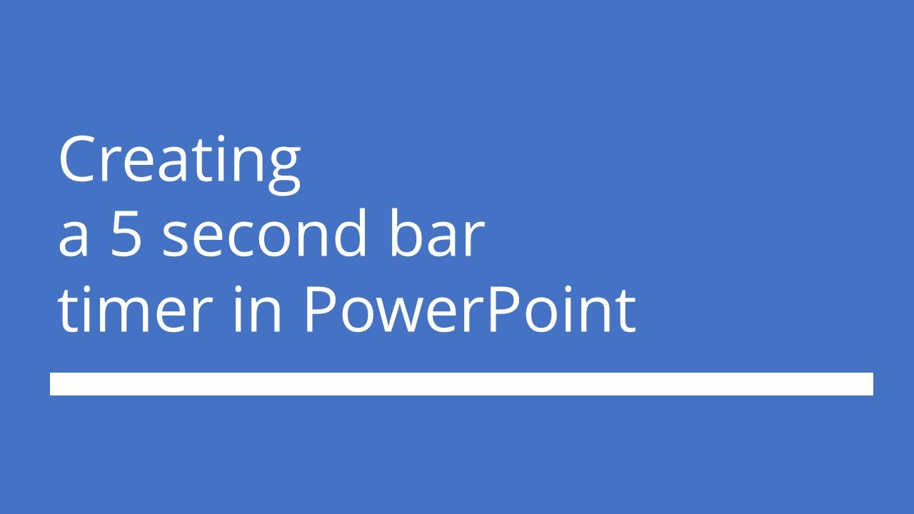 Setting up a countdown timer in PowerPoint