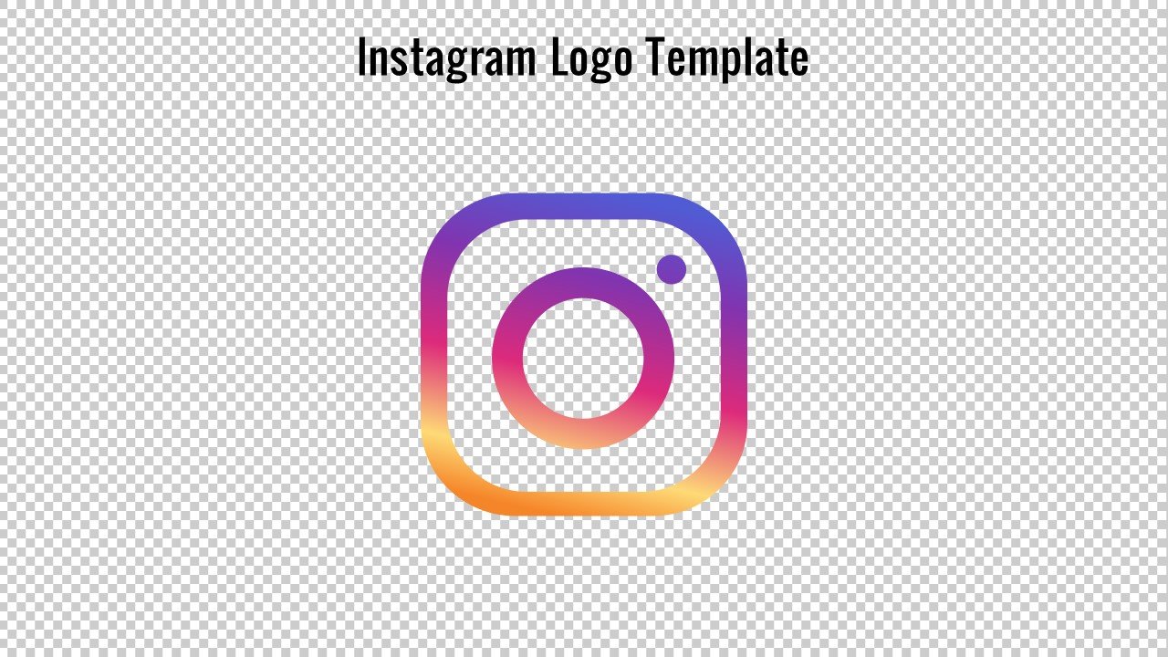 Instagram Logo Transparent Powerpoint Template Free Powerpoint Templates