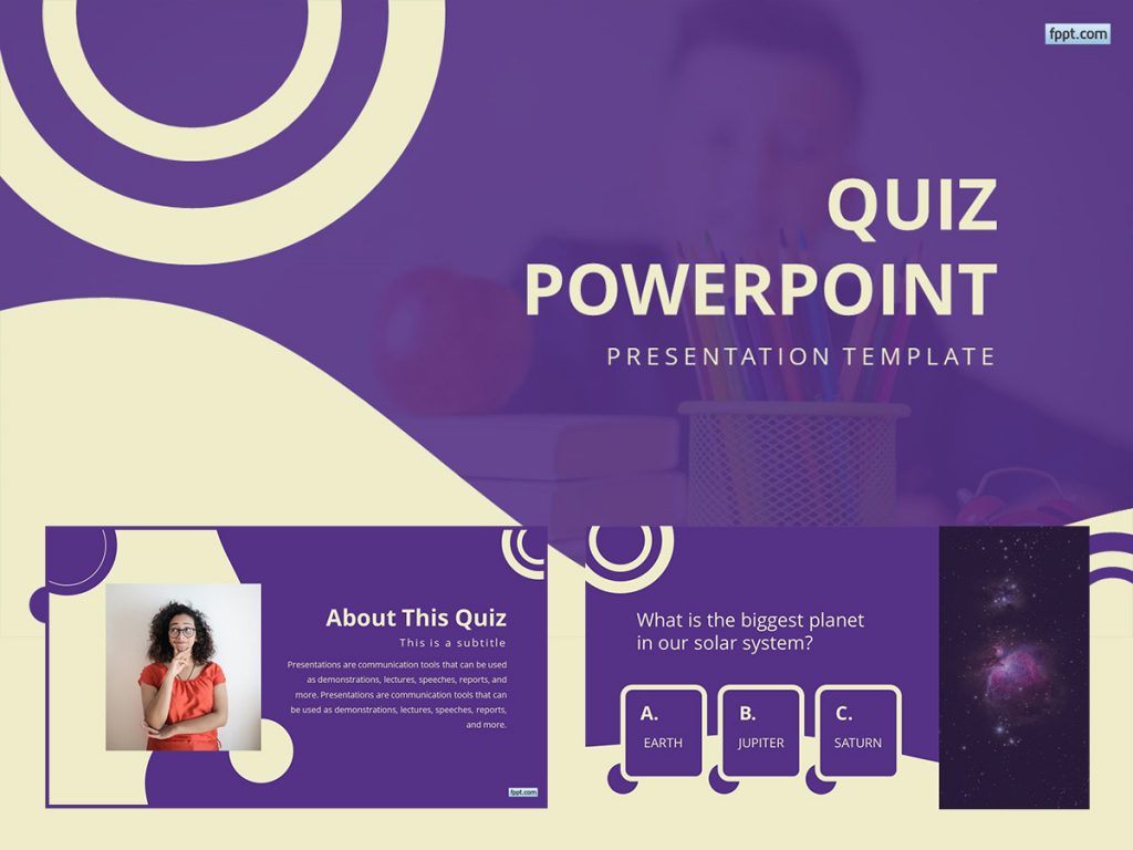 Free Trivia PowerPoint Template Presentation Slides