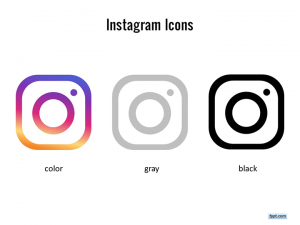 black background instagram logo