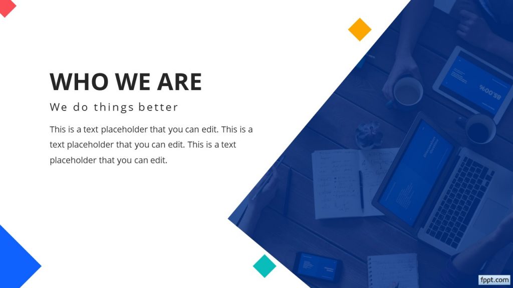 Who We Are Slide For PowerPoint Presentations - Free PowerPoint Templates