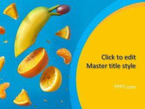 Free Colorful Fruits Presentation Template