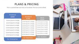 Plans and Pricing Slide