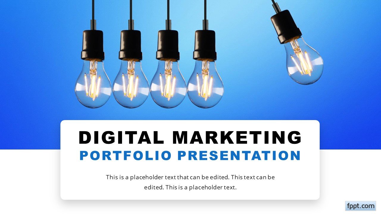 Free Digital Marketing Portfolio Presentation Template - Free ...