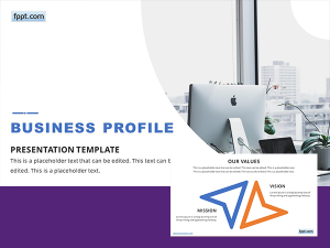 Free Business Profile PowerPoint Template