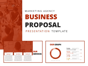 Free Marketing Agency Business Proposal template design for presentations